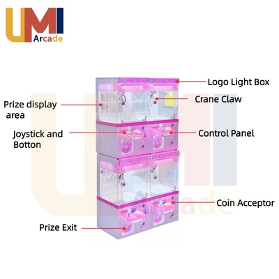 Popular Table Top Claw Machine Children Plush Toys Mini Claw Machine Prizes Coin-Operated Vending Arcade Game for Kids Play Area