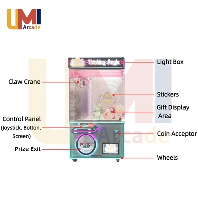 Guangdong Big Claw Machine Large Plush Doll Toys Prize Vending Machine for Indoor Playground, Arcade Game Center and Amusement