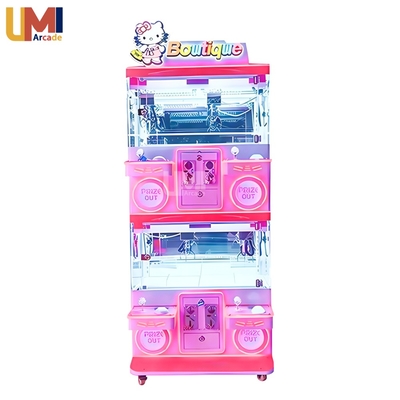 Wholesale Custom Logo Mini Claw Crane Machine 4-Player Vending Arcade Game with Light Plush Toy Gift Claw Vending Doll Machine