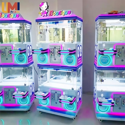 Wholesale Custom Logo Mini Claw Crane Machine 4-Player Vending Arcade Game with Light Plush Toy Gift Claw Vending Doll Machine