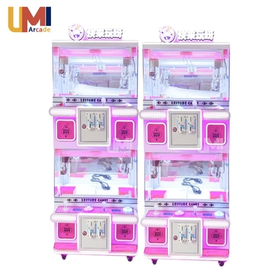 Wholesale Coin Operated  Mini Claw Machine Small Plush Toy Vending Machine Arcade Games 4 Player Prizes Claw for Kids and Adults