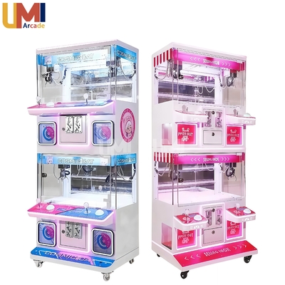 Wholesale Coin Operated  Mini Claw Machine Small Plush Toy Vending Machine Arcade Games 4 Player Prizes Claw for Kids and Adults