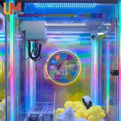 New Design Coin-Operated Claw Machine Prize Wheel Arcade Games Plush Toys Labubu Blind Box Gift Shop Claw Game Vending Machine