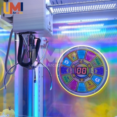 New Design Coin-Operated Claw Machine Prize Wheel Arcade Games Plush Toys Labubu Blind Box Gift Shop Claw Game Vending Machine