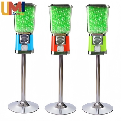 UMI Mini Square Pinball Machine Toy Colorful Bubble Gum Candy Dispenser for Coin Pusher Tabletop Gumball Dispenser