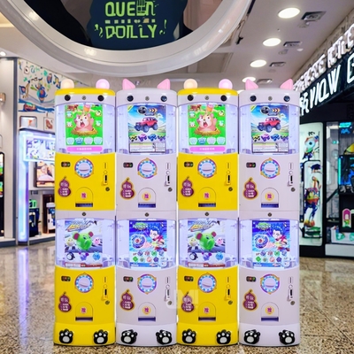 Cartoon-Style Double-Layer Capsule Toys Gashapon Vending Machine Kids' Amusement Game with Digital Printing Logo