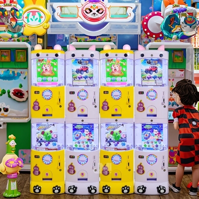 Cartoon-Style Double-Layer Capsule Toys Gashapon Vending Machine Kids' Amusement Game with Digital Printing Logo