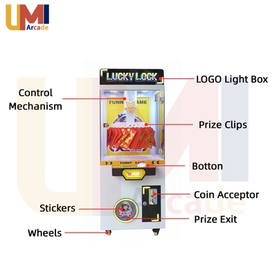 Manufacturer OEM/ODM Custom Coin-Operated Claw Clip Prize Vending Game Machine for Gift Shop