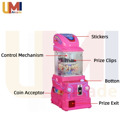 Factory Price Mini Car Prize Small Toys Vending Machine Fun Arcade Game Solution Prizes Clip Game Machine for Kids