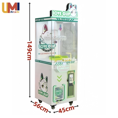 Factory Wholesale Clip Claw Coin Operated Arcade Game Prize out Vending Machine Gift Prize Clip Machine