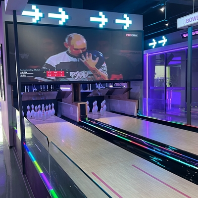 CE Certificated Bowling Lane Complete Set Indoor Bowling Alley Equipment Wood and Synthetic Material for Playground