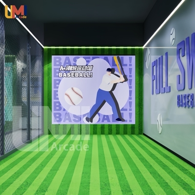 Indoor Sport Baseball Simulator Interactive Baseball Shooting Machine  for Indoor Playground Amusement Equipment