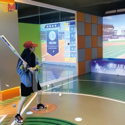 Indoor Sport Baseball Simulator Interactive Baseball Shooting Machine  for Indoor Playground Amusement Equipment