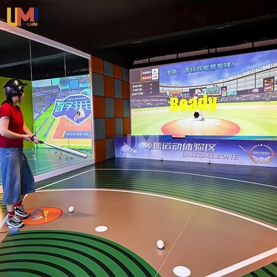 Indoor Sport Baseball Simulator Interactive Baseball Shooting Machine  for Indoor Playground Amusement Equipment
