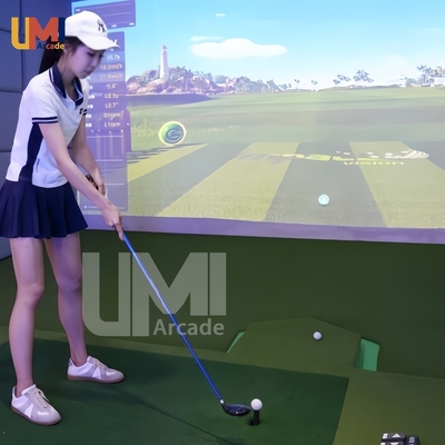 High-Precision Indoor Golf Simulators Interactive Projection Golf Simulator System Immersive Virtual Courses with Ball Tracking