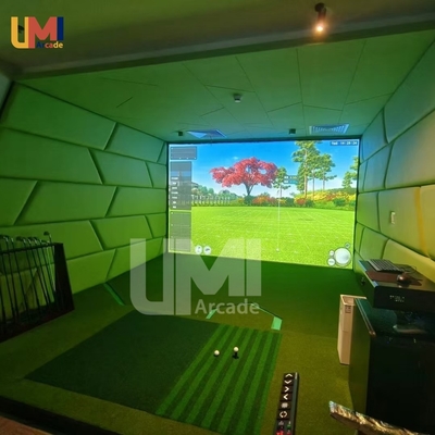 High-Precision Indoor Golf Simulators Interactive Projection Golf Simulator System Immersive Virtual Courses with Ball Tracking