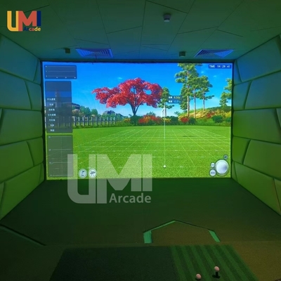 High-Precision Indoor Golf Simulators Interactive Projection Golf Simulator System Immersive Virtual Courses with Ball Tracking