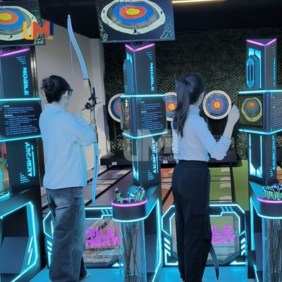 Coin-Operated Archery Game Target Shooting Machine Equipment with Real-Time Feedback Screen for Indoor Sport Playrooms