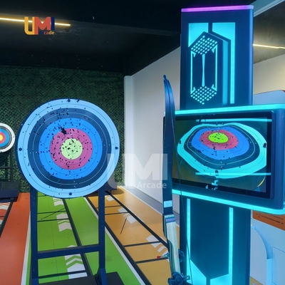 Coin-Operated Archery Game Target Shooting Machine Equipment with Real-Time Feedback Screen for Indoor Sport Playrooms