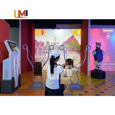 Indoor Arcade Kids Shoot Game Machine Slingshot Shooting Throwing Ball Equipment Children's Indoor Coin Operated Games