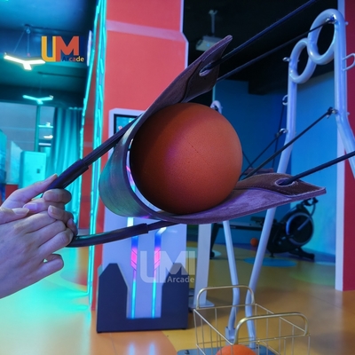Indoor Arcade Kids Shoot Game Machine Slingshot Shooting Throwing Ball Equipment Children's Indoor Coin Operated Games