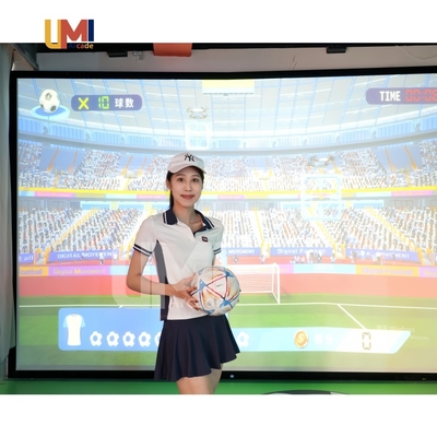 Indoor Football Simulator Sport Football Shooting Equipment with Motion-Sensing Team Building Game for Indoor Entertainment Game
