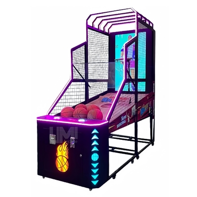 Coin Operated Basketball Arcade Game 55 Inches HD Display Interactive Adult Basketball Shoot Machine 1 Year Warranty/guarantee