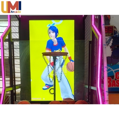 Coin Operated Basketball Arcade Game 55 Inches HD Display Interactive Adult Basketball Shoot Machine 1 Year Warranty/guarantee