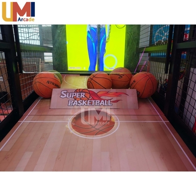 Coin Operated Basketball Arcade Game 55 Inches HD Display Interactive Adult Basketball Shoot Machine 1 Year Warranty/guarantee