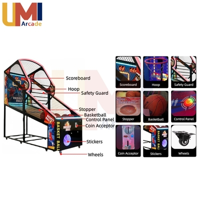NBA Basketball Arcade Coin Operated Game Pelota De Basketball Shoot Machine for Adult Teenagers Youth Game Amusement Park