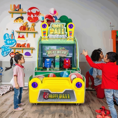 Children's Indoor Arcade Shooting Machine Crazy Ball Shooting Interactive Video Game for Kids Amusement Park