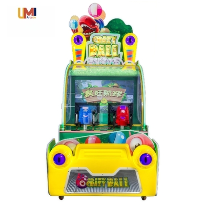 Children's Indoor Arcade Shooting Machine Crazy Ball Shooting Interactive Video Game for Kids Amusement Park