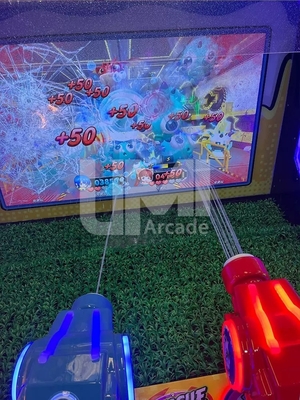 Rescue Water Shooting Arcade Machine 4 Player Shooting Video Games Coin- Operated Prize Redemption Machine for Indoor Playground