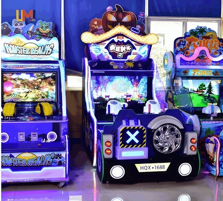 Crazy Water Shooting Arcade Kids Game Machine Coin-Operated Shooting Simulator 1 Year Metal Plastic for  Children
