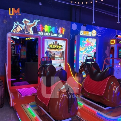 Coin Operated Horseback Riding and Gun Shooting Video Arcade Games Machine for Amusement Parks