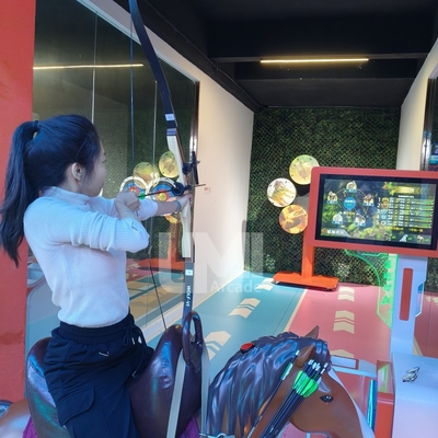 Children's Indoor Horseback Riding Archery Shooting Simulator Coin-Operated Equipment Fun Playground Game