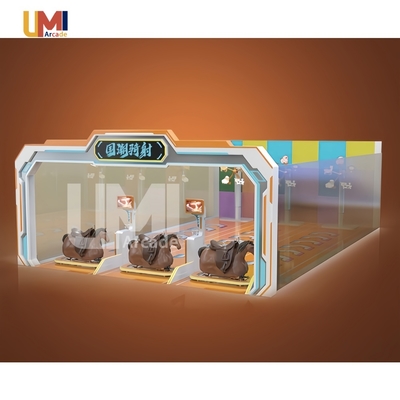 Children's Indoor Horseback Riding Archery Shooting Simulator Coin-Operated Equipment Fun Playground Game
