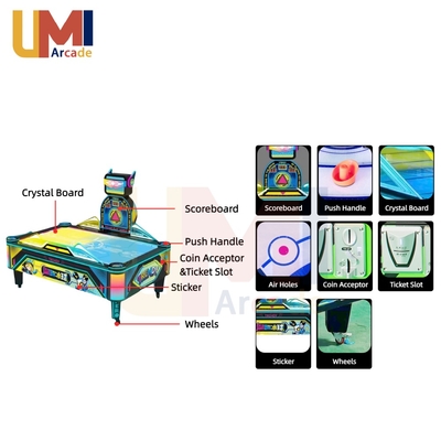 Luxury Electronic Air Hockey Machines with LED Light Digital Score Arcade Air hockey table machine