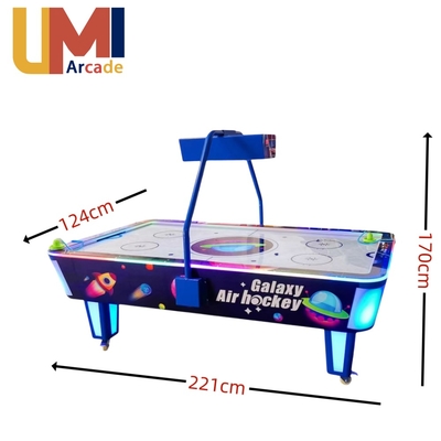 Indoor Air Hockey Table Game Machine Coin- Operated Surface Deck Hockey Arcade Games for Shopping Mall& Amusement Park