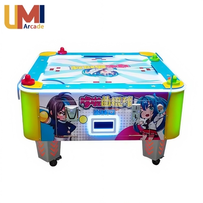 Air Hockey Table 4 Player Arcade Game Machine Ice Hockey Coin Operated Hockey Shooting Games for Kids and Adults Entertainment