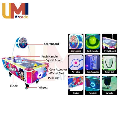 Kids air Hockey Table Arcade Game Machine Electric Ice Hockey Training Equipment Coin-Operated for Indoor Children Playground