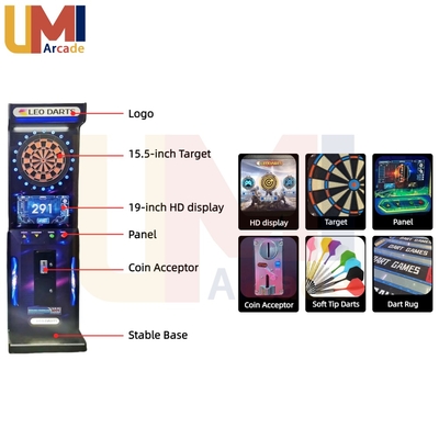Coin-Operated Soft Tip Electronic Dart Machines Commercial Bar Amusement Dart Game