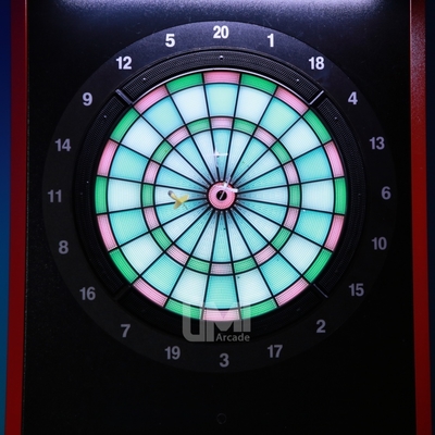Commercial Indoor Sports Automatic Scoring Metal Dart Machine 6+ Years for Game Centers Spanish & Japanese Language Metal Board
