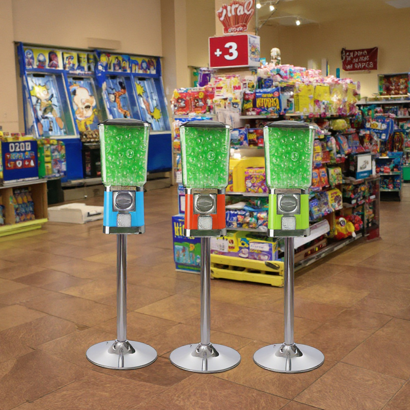UMI Colorful  Bubble Gum Candy Dispenser Mini Square Pinball Machine Candy Bulk Vending Machine