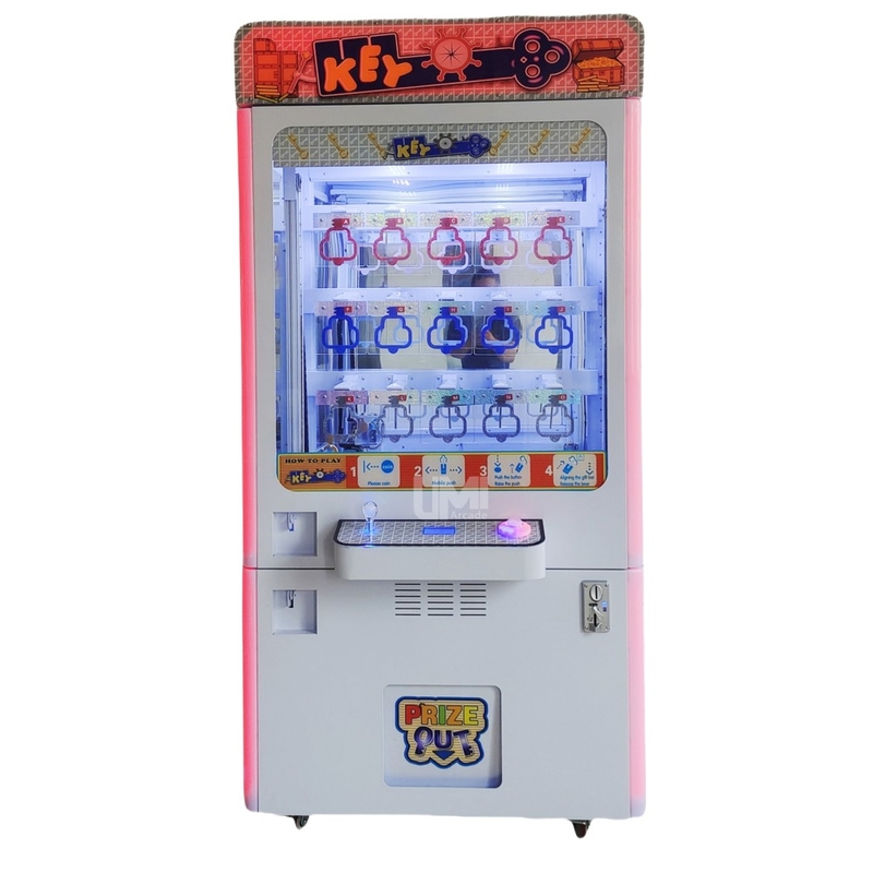 15 Grids Push Keyhole Prize game machine Gift Toys Vending Arcade Key Master Machine for sale