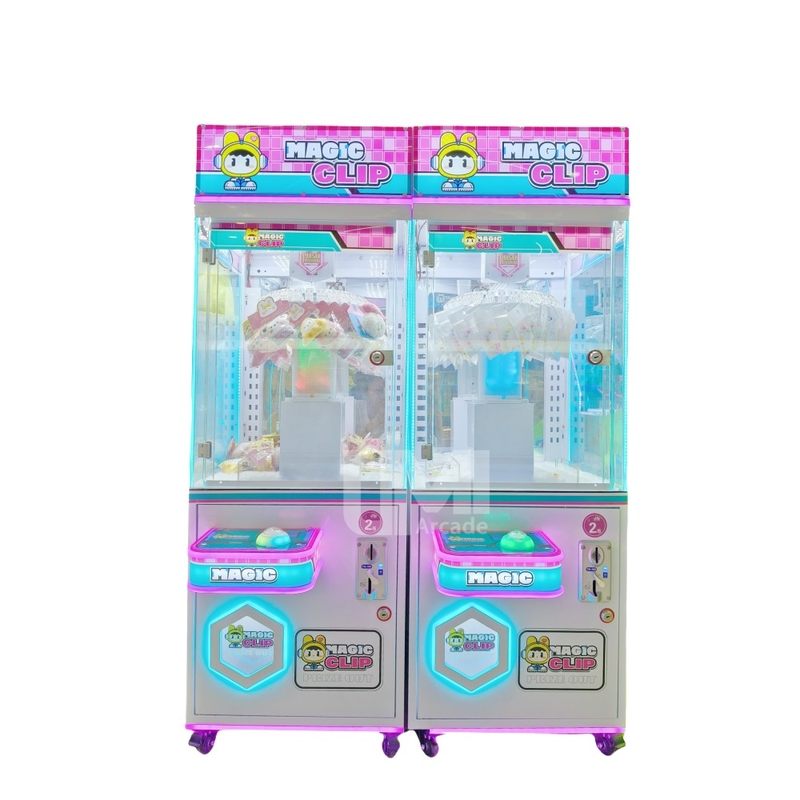 Newest Coin-Operated Prize Machine Stickers Small Toys Vending Arcade Game Fun Magic Clip Vending Machines