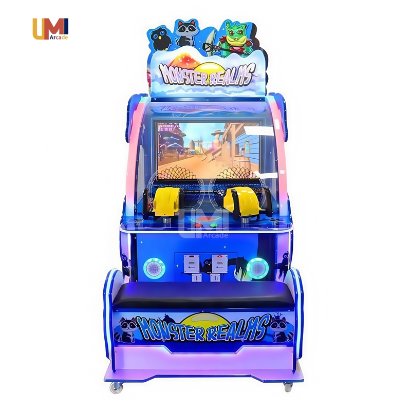 Coin- Operated Children Arcade Games Monster Realms Ball Shooting Machine Redemption Game Machine Sale for Kids Playground