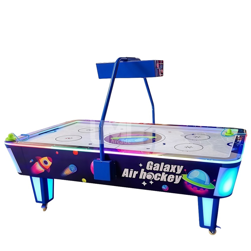 Indoor Air Hockey Table Game Machine Coin- Operated Surface Deck Hockey Arcade Games for Shopping Mall& Amusement Park