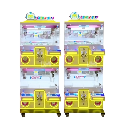 Wholesale Custom Logo Mini Claw Crane Machine 4-Player Vending Arcade Game with Light Plush Toy Gift Claw Vending Doll Machine
