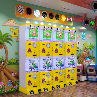 Cartoon Style Double-Layer Capsule Toys Machine 1-Year Warranty Gashapon Vending for Kids Aged 6+ Coin-Operated for Game Centers